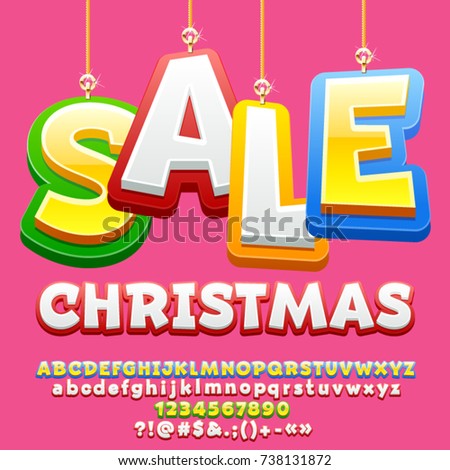 vector bright poster with toys for christmas sale colorful banner with alphabet letters numbers - Free Toys For Christmas vector bright poster with toys for christmas sale colorful banner with alphabet letters numbers - Free Toys For Christmas
