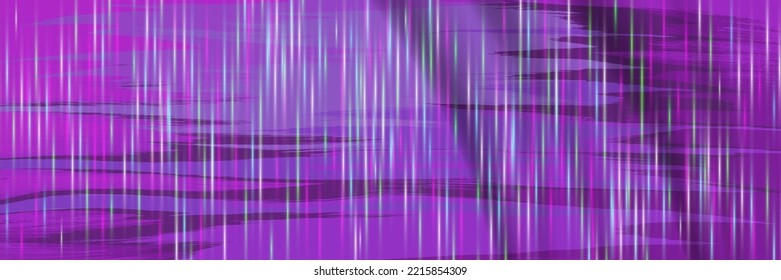 Banner o fondo ancho de banda rosa violeta brillante radiante vectorial. Rayos de color vertical