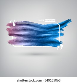 Vector Bright splashes. Quote and text bubbles.