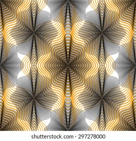Vector bright stripy endless overlay pattern, art continuous geometric background with graphic lines.