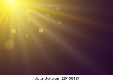 Vector bright sun light special lens flare light effect. front lens sun flare. reverse blur in radiance light. Decor element.
