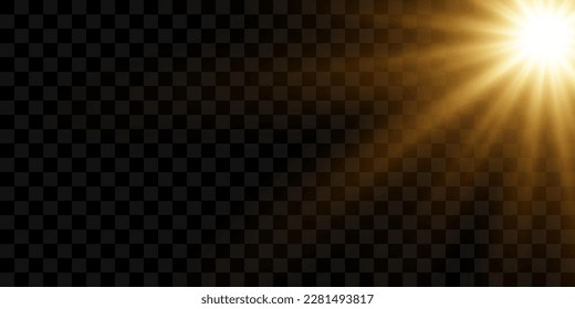 Vector bright sun light special lens flare light effect. front lens sun flare. reverse blur in radiance light. Decor element.