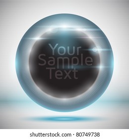 vector bright  techno circle frame