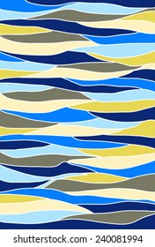 Vector bright wave pattern (Can be used as texture for cards, invitations, DIY projects, web sites or for any other design) 
