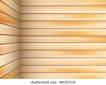 Vector bright wooden background 