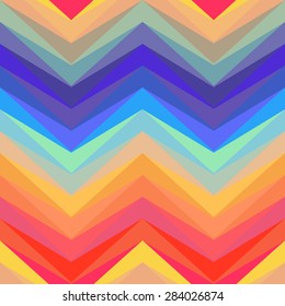 Vector bright zigzag seamless pattern