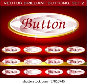 Vector brilliant buttons. Set 1