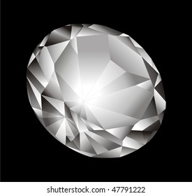Vector brillante en fondo negro