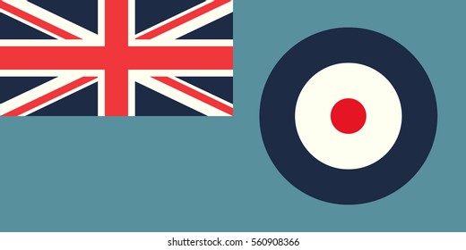 Vector BRITISH Royal Air Force Flag