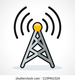 Vector broadcast icon design on white background