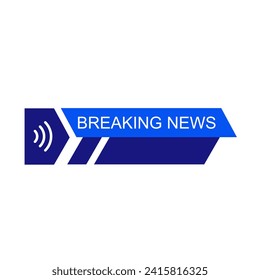 Vector of Broadcast News Lower Thirds Template for Television