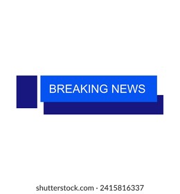 Vector of Broadcast News Lower Thirds Template for Television