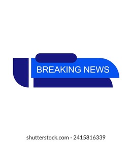 Vector of Broadcast News Lower Thirds Template for Television
