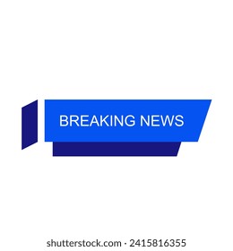 Vector of Broadcast News Lower Thirds Template for Television