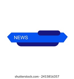 Vector of Broadcast News Lower Thirds Template for Television