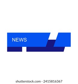 Vector of Broadcast News Lower Thirds Template for Television