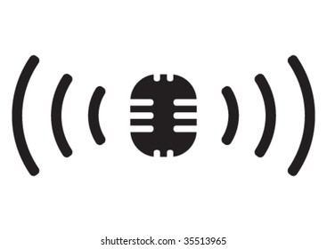 Vector broadcasting symbol.