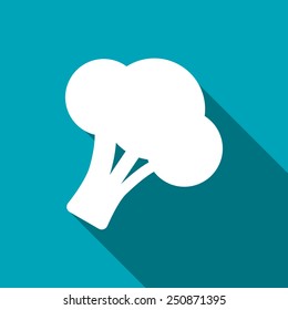 Vector broccoli icon. Food icon. Eps10