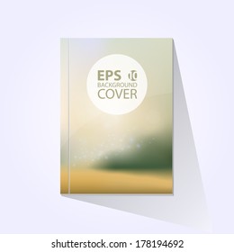 Vector brochure, book, flyer, journal cover design template.
