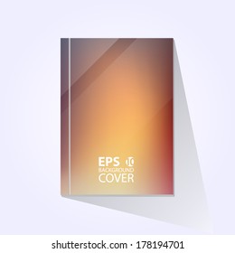Vector brochure, book, flyer, journal cover blurry design template.