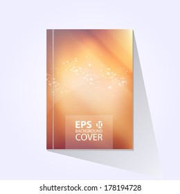 Vector brochure, book, flyer, journal cover design template.