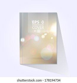 Vector brochure, book, flyer, journal cover design template.