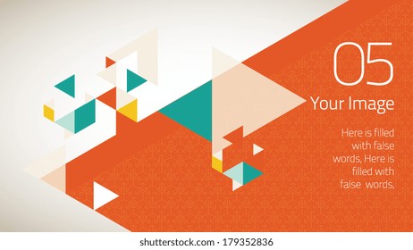 Vector Brochure / Booklet Catalog Design Templates 05 Orange