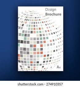 Vector brochure / booklet cover design templates collection A4