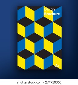 Vector brochure / booklet cover design templates collection A4