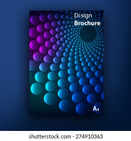 Vector brochure / booklet cover design templates collection A4