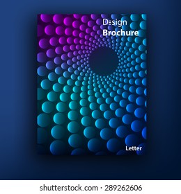 Vector brochure / booklet cover design templates collection A4