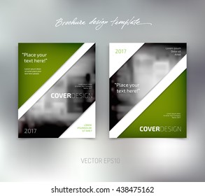 Vector brochure or booklet design template. Business concept. Flyer idea.