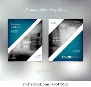 Vector brochure or booklet design template. Business concept. Flyer idea.