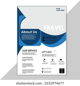 Vector brochure cards set. Travel concept of discovering, exploring and observing nature. Hiking. Adventure tourism. Design template of flyer
