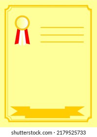 vector brochure or certificate design