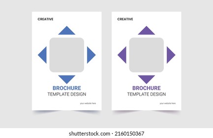 Vector brochure cover. abstract geometric pattern background