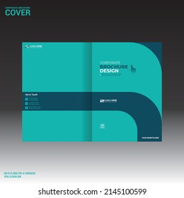 vector brochure cover design for any kind of use