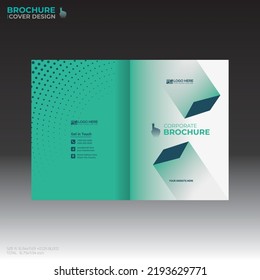 vector brochure cover design for any kind of use