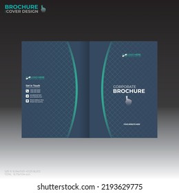 vector brochure cover design for any kind of use