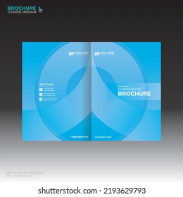vector brochure cover design for any kind of use