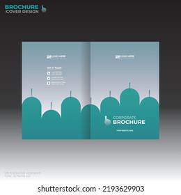 vector brochure cover design for any kind of use