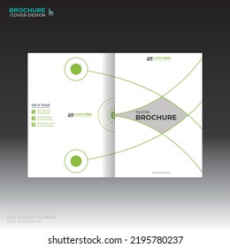 vector brochure cover design for any kind of use