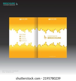 vector brochure cover design for any kind of use