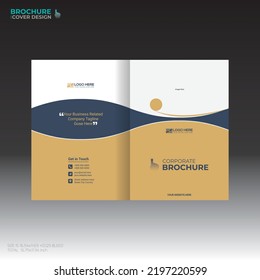vector brochure cover design for any kind of use