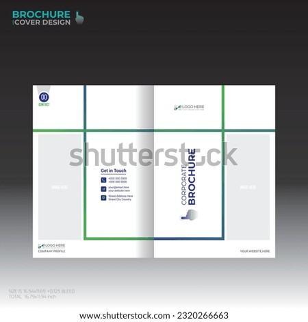 vector brochure cover design for any kind of use