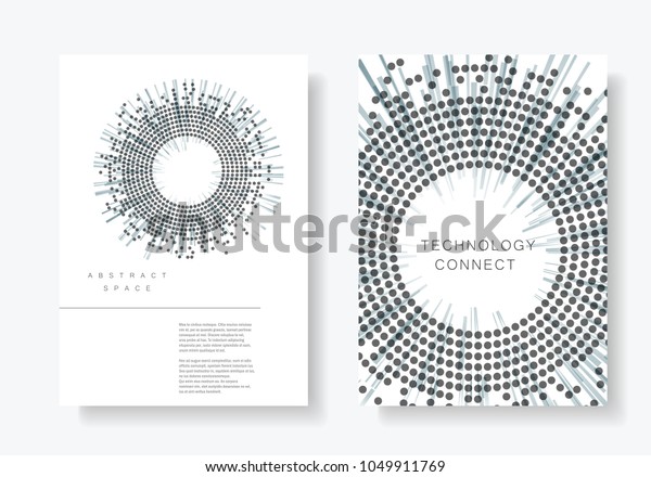 Vector brochure cover design templates.\
Circle collection.