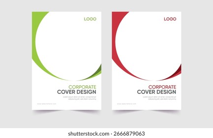 Cubierta de folleto de Vector, diseño de portada de folleto listo para usar, diseño de portada de libro