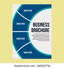 Vector brochure cover template