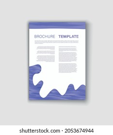 Vector brochure cover template. Abstract background with copy space for inspirational and encouraging thoughts that you want to share with your audience.