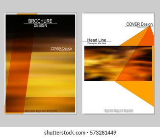 Vector brochure cover templates with a blurred effect. EPS10